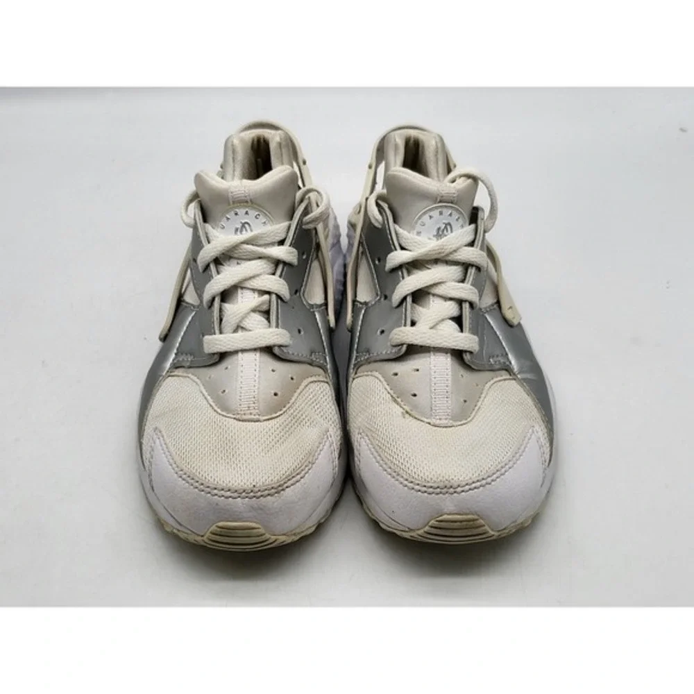 Nike Air Huarache Run GS Kids Sneakers‎ White Silver Youth 1Y
